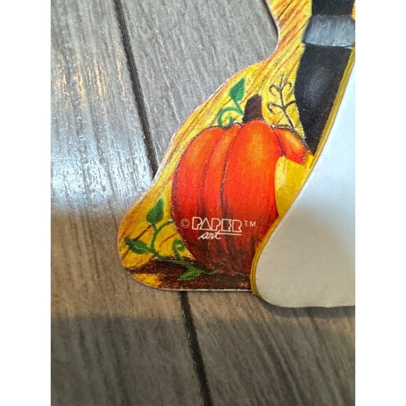 Vintage Thanksgiving Honeycomb Decorations Set - Pilgrims Corn & Turkeys By Pape - Picture 6 of 16